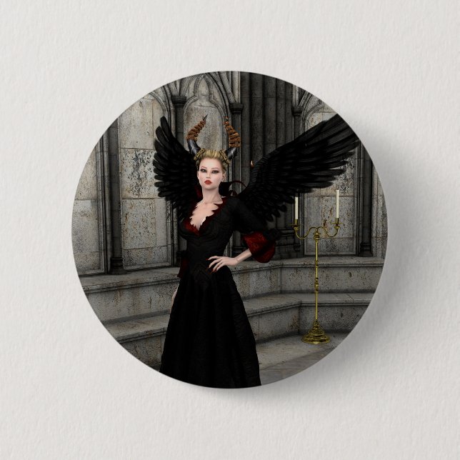 Evil Queen Pinback Button (Front)