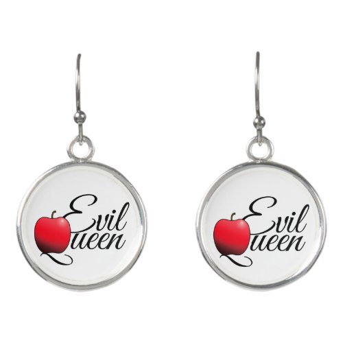 Evil Queen Red Apple Earrings