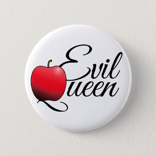 Evil Queen Red Apple Pinback Button