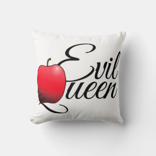 Evil Queen Red Apple Throw Pillow