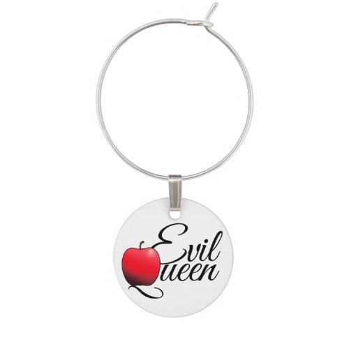 Evil Queen Red Apple Wine Glass Charm