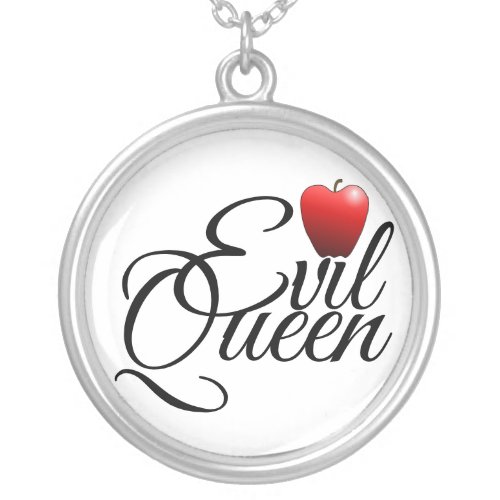 Evil Queen Small Apple Silver Plated Necklace