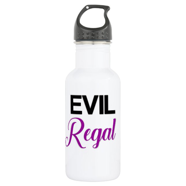 Evil Regal Waterbottle Stainless Steel Water Bottle (Front)