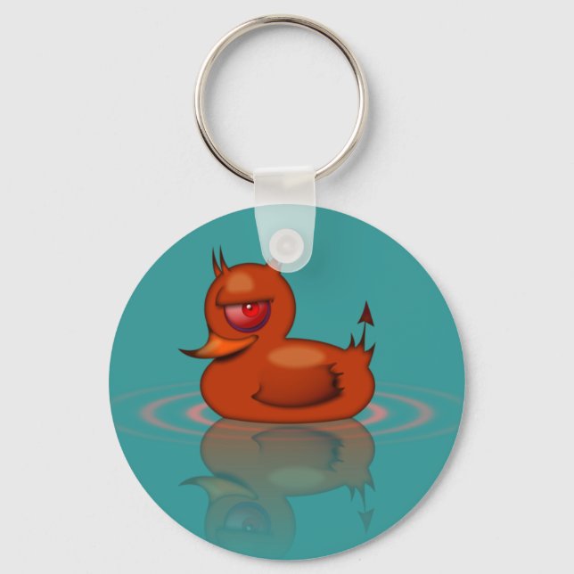 Evil Rubber Duck Keychain (Front)