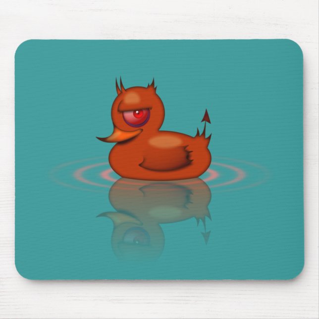 Evil Rubber Duck Mouse Pad (Front)