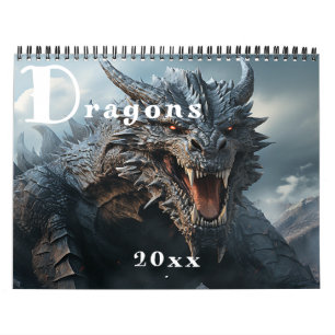 Evil Scary Dragons Calendar