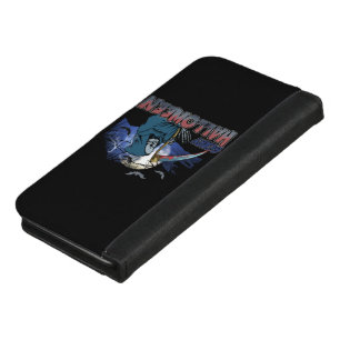 Evil Skeleton In Scary Dark Night Halloween iPhone 8/7 Plus Wallet Case