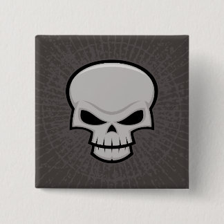 Evil Skull Design Button