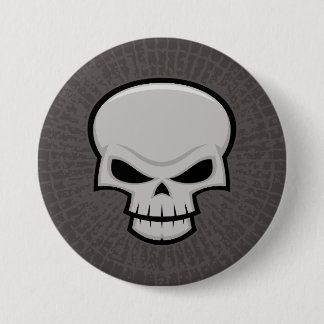 Evil Skull Design Button
