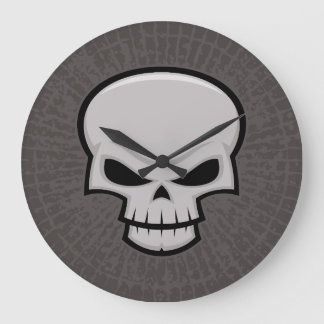 Evil Skull Design Large Clock