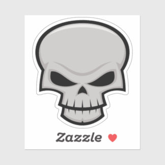 Evil Skull Design Sticker
