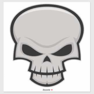 Evil Skull Design Sticker