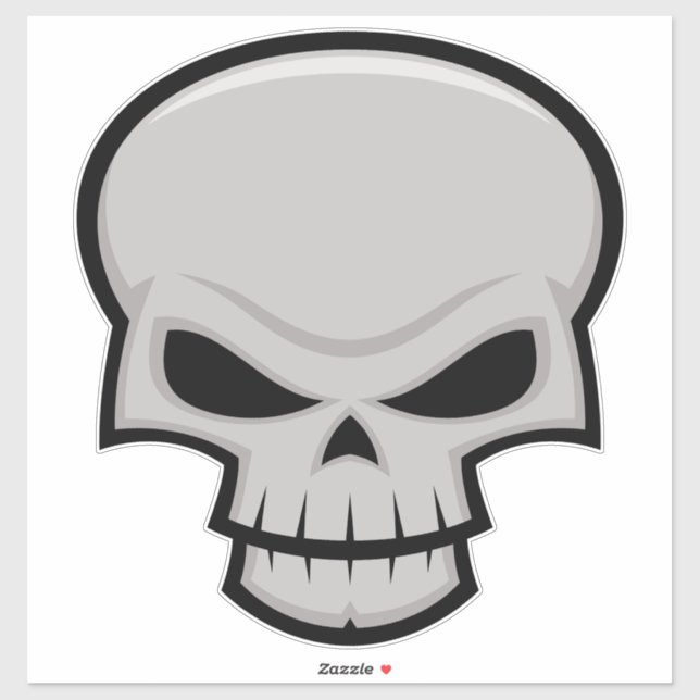 Evil Skull Design Sticker (Sheet)
