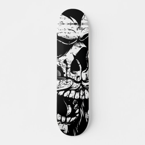 Evil Skull Skateboard Design