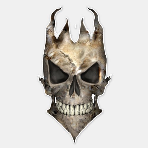 Evil Skull Sticker