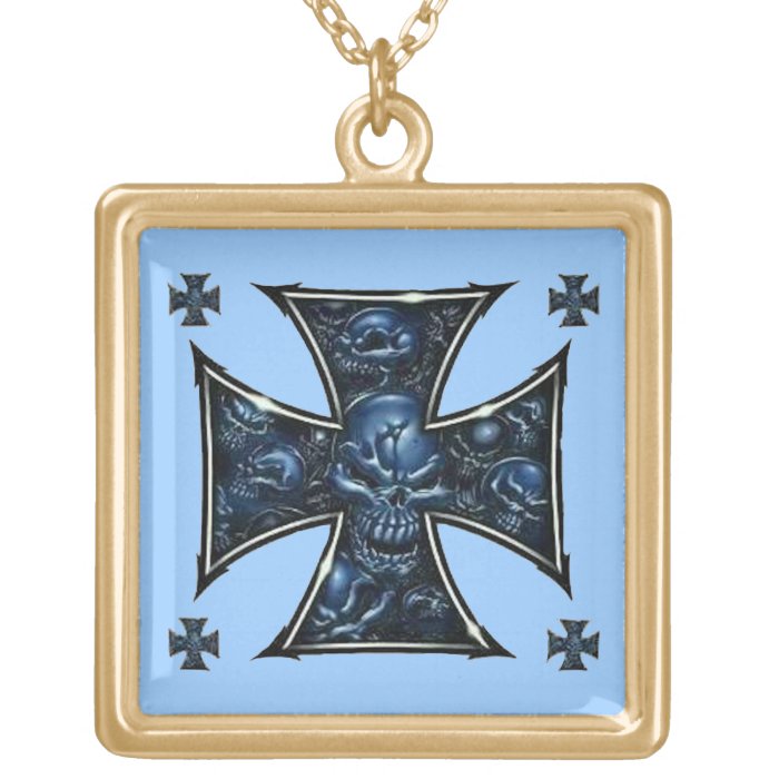 Evil Skulls Iron Cross 2 Custom Jewelry