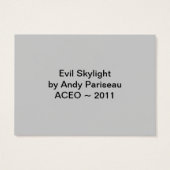 Evil Skylight ~ ATC (Back)