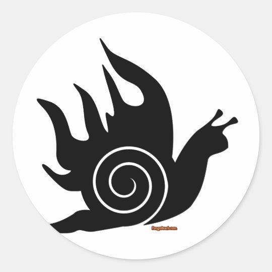 Evil Snail Classic Round Sticker