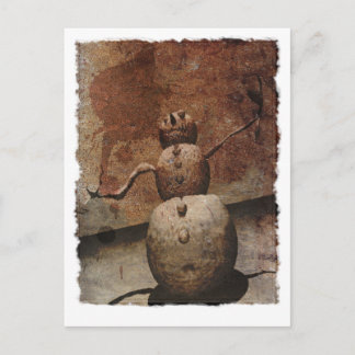 Evil Snowman Postcard