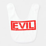 Evil Stamp Baby Bib