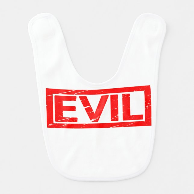 Evil Stamp Baby Bib (Front)