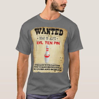 Evil Ten Pin 10 Funny Bowling Short Sleeve T-Shirt