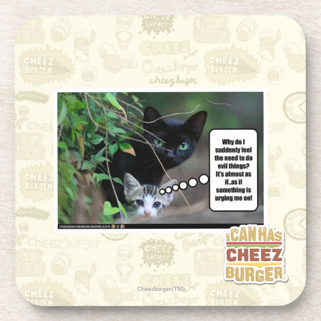 evil things drink coaster (Front)