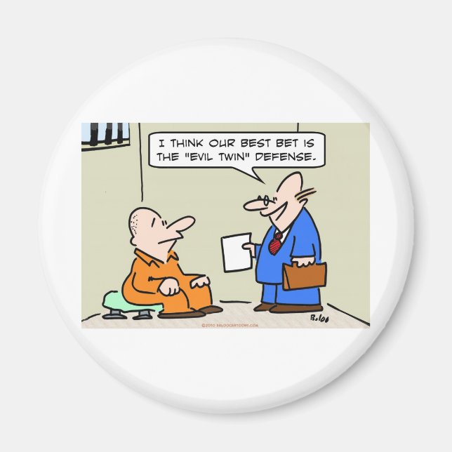 evil twin defense lawyer magnet (Front)