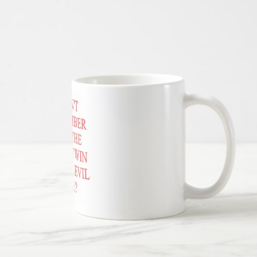 evil twin joke coffee mug