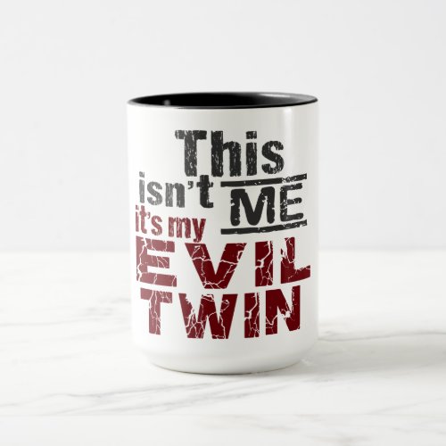 Evil Twin mug _ choose style  color