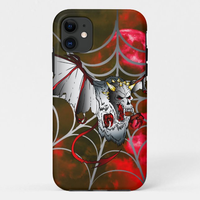 Evil Vampire Bat Case-Mate iPhone Case (Back)