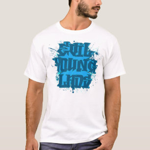 Evil Young Lads Meanie "Blue Splat" Graffiti T-Shirt