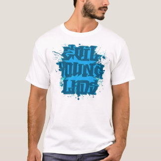Evil Young Lads Meanie "Blue Splat" Graffiti T-Shirt