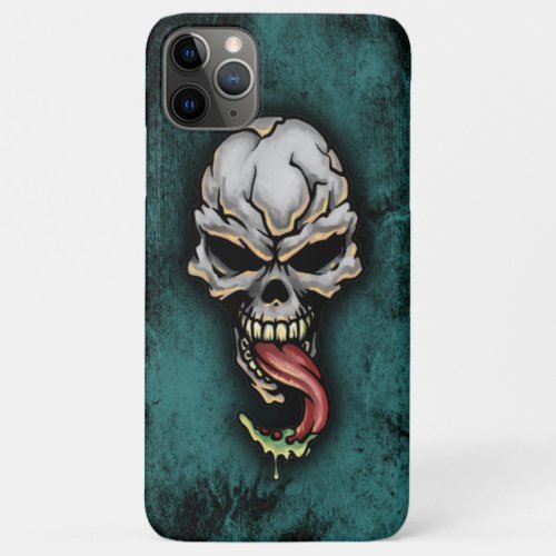 Evil Zombie Skull Fantasy Tattoo Art Design iPhone 11 Pro Max Case