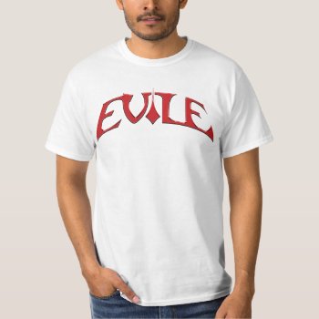 Evile Logo T-shirt by EaracheRecords at Zazzle