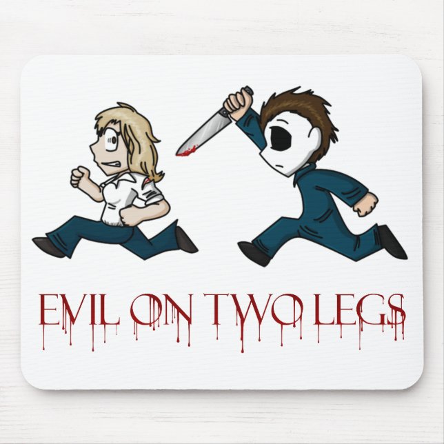 evilontwolegs.com logo mousepad (Front)