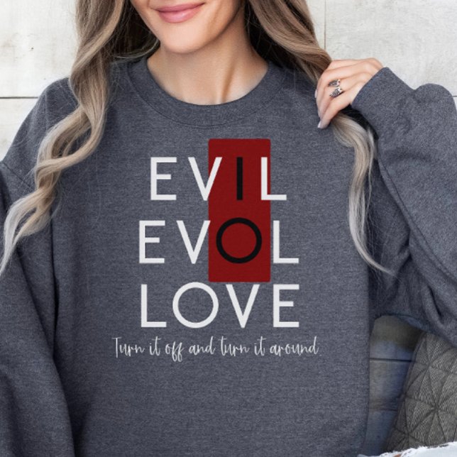 Evil's Red Switch Turn Off for Love White T-Shirt (Creator Uploaded)