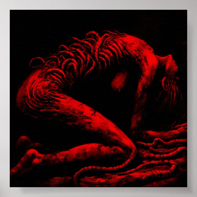 EVISCERATIVE AFFLICTION | Matte Paper Print (Front)