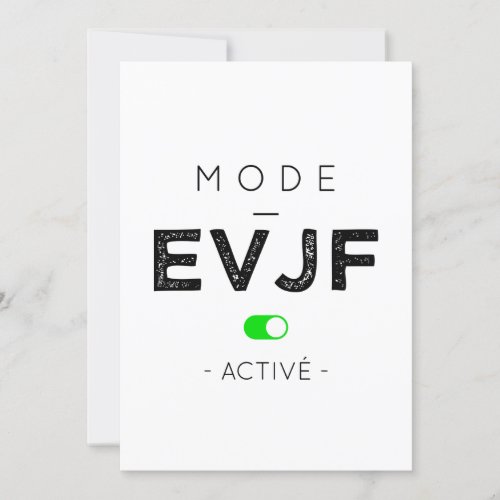 EVJF Mode Enabled Invitation