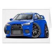 Evo Blue Car (Front Horizontal)