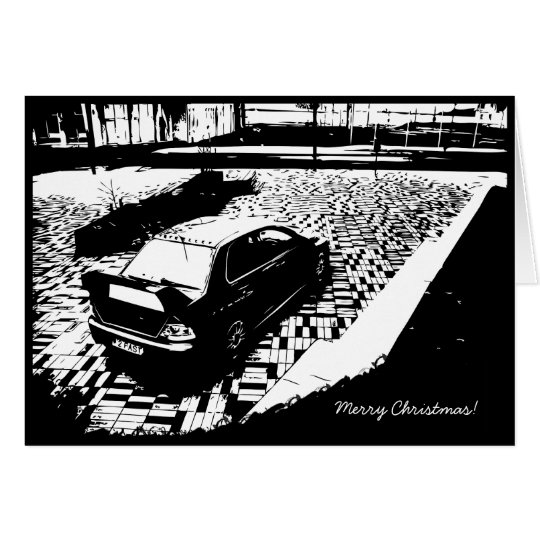 EVO IX Car Themed Christmas Card