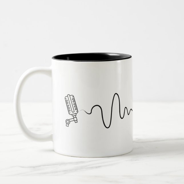 eVOcation Mic and Pen Mug White (Left)