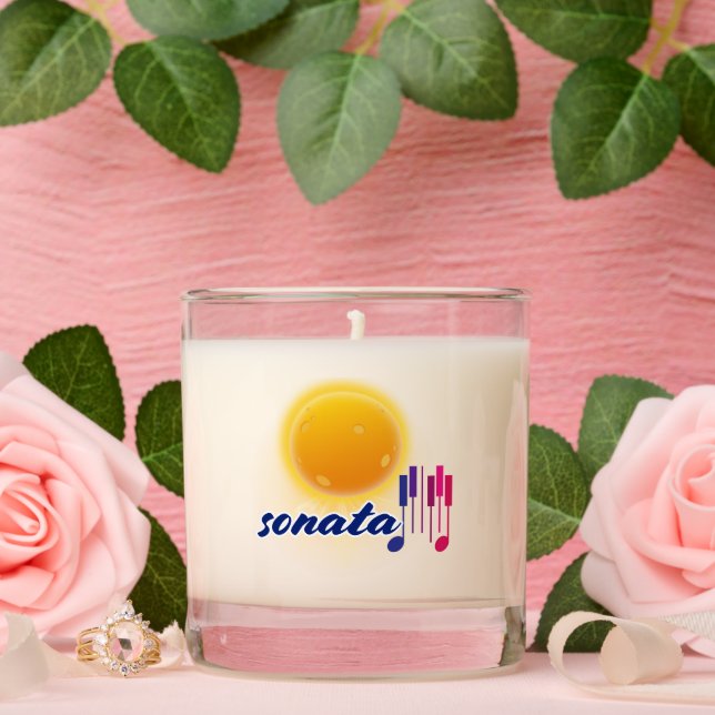 Evocative Moonlight Sonata Music Candle Decoration (Wedding)