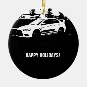 Evolution 10 Rolling shot Ceramic Ornament
