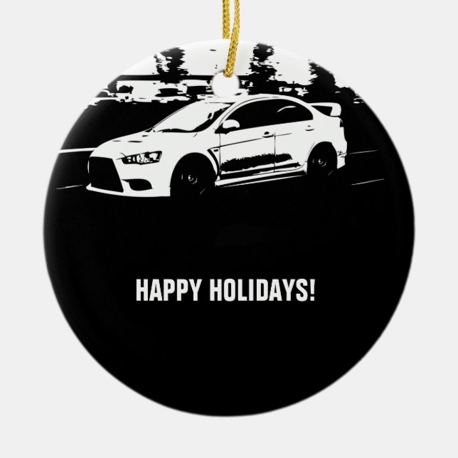 Evolution 10 Rolling shot Ceramic Ornament (Front)