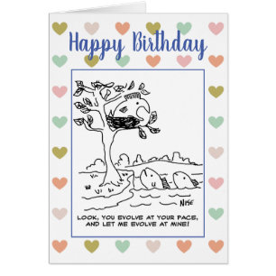 Evolution. A Fish is Nesting in a Tree Cards