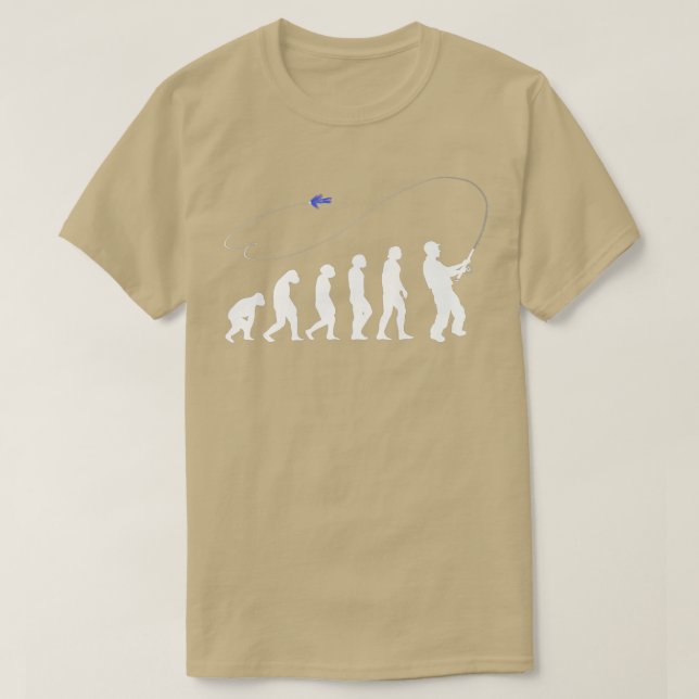Evolution AnglerFly Fishing Bait Cool Fisherman Gi T-Shirt (Design Front)