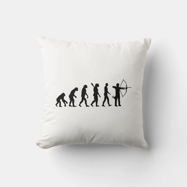 Evolution Archery Throw Pillow (Front)