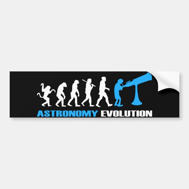 Evolution Astronomy Gift Bumper Sticker (Front)