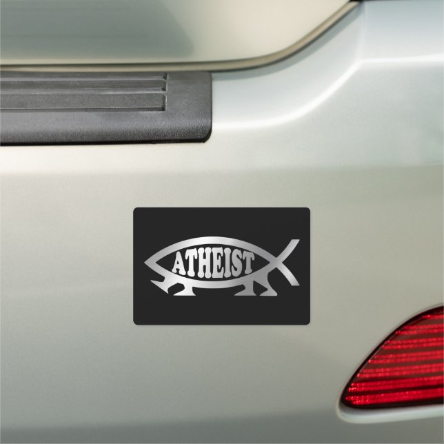 Evolution - Atheist Car Magnet (In Situ)
